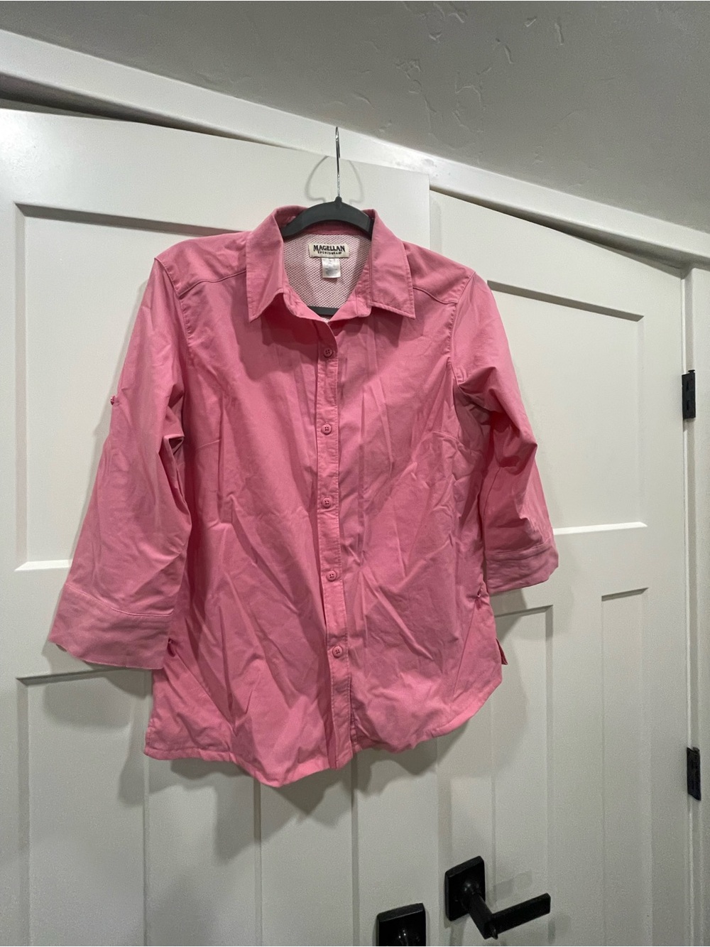 Magellan Outdoors women's Pink Button-Front Shirt